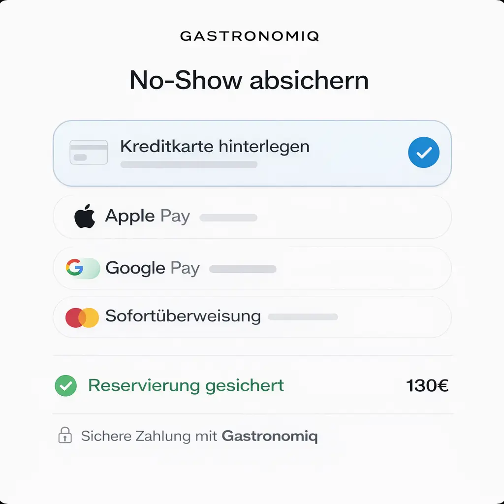 No-Show-Schutz mit Kreditkarten-Absicherung über Stripe
